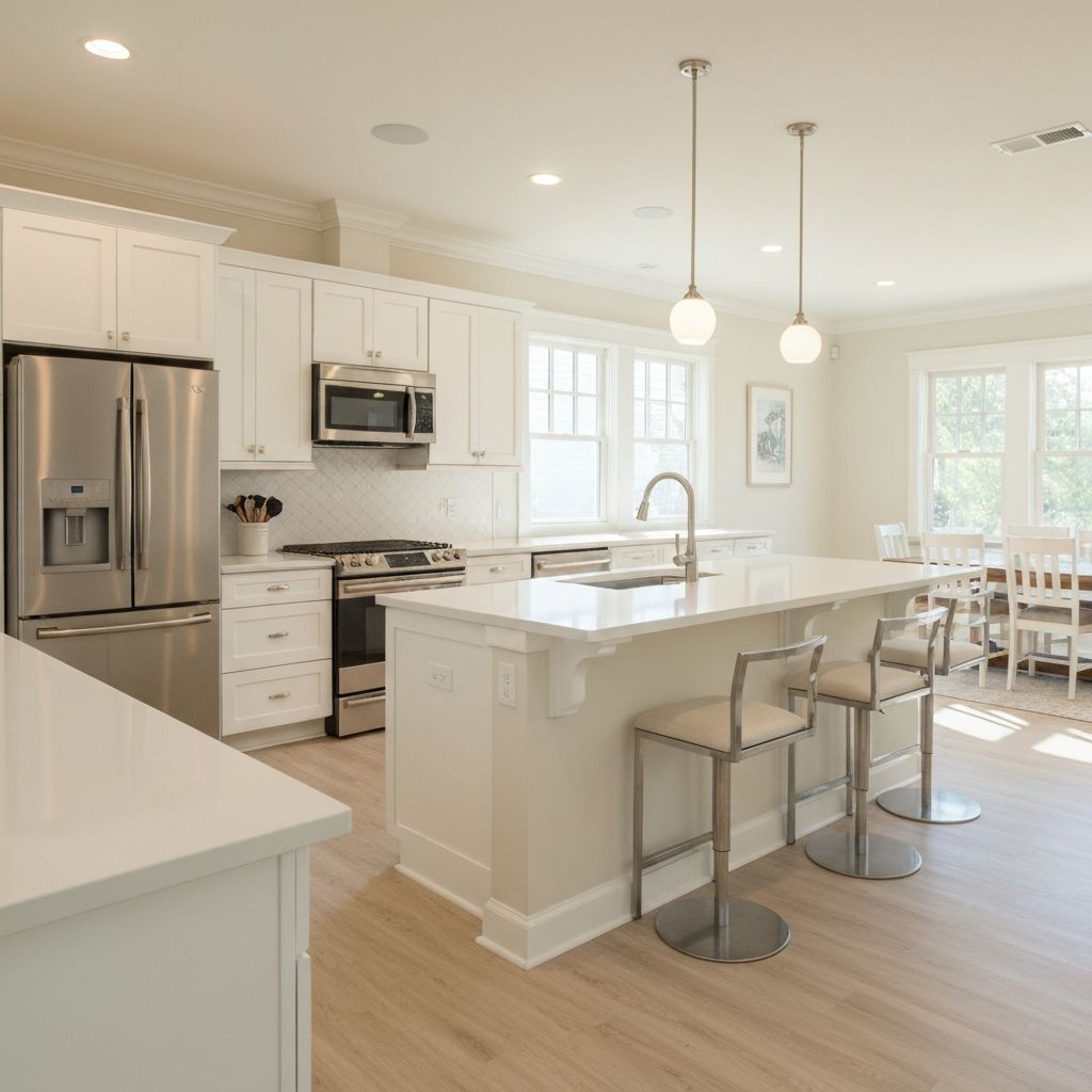 Clean kitchen in Bluffton home