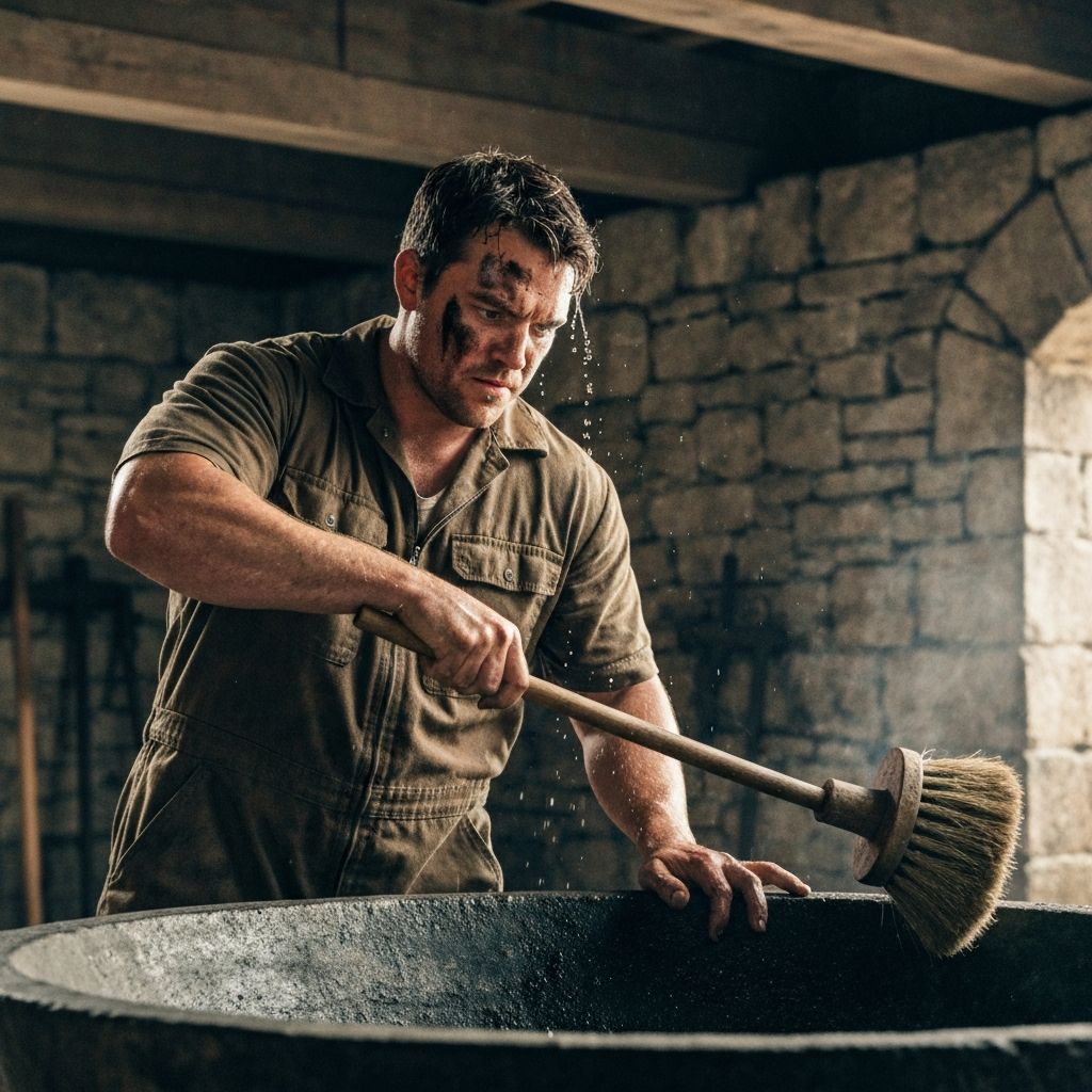 Professional cleaner at work in Daufuskie Island home