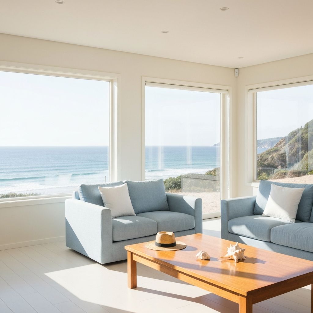 Clean living room in Hilton Head Island home