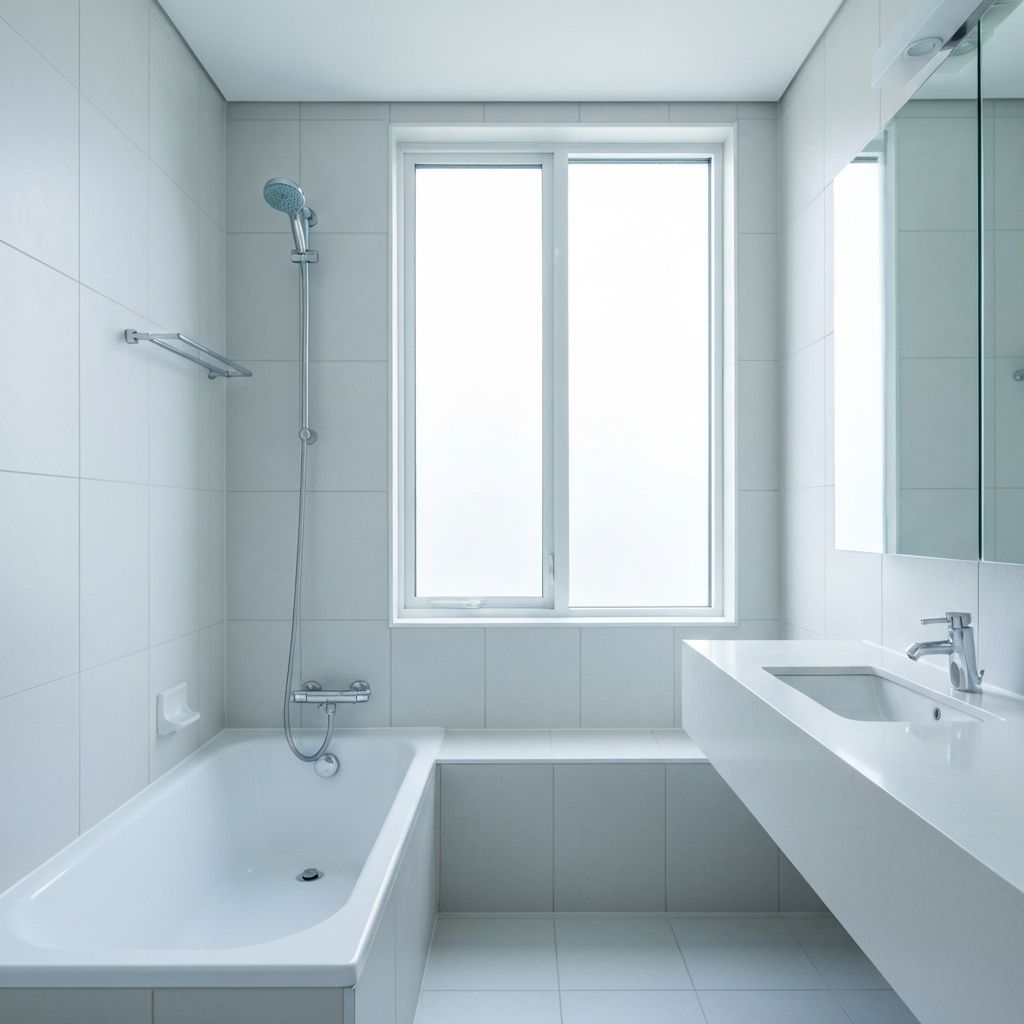 Clean bathroom after move-out cleaning