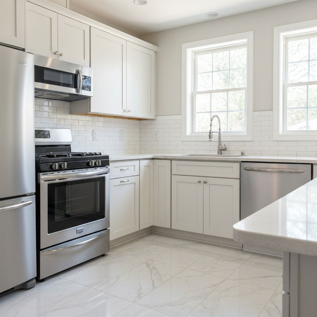 Kitchen after deep cleaning service